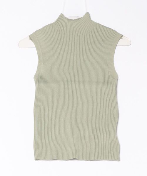 H.TOKYO（エイチトウキョウ）の「ハイネックリブニット（ニット/セーター・レディース・グレー/イエロー/グリーン/ブラック/ベージュ・FREE）」の9枚目の写真