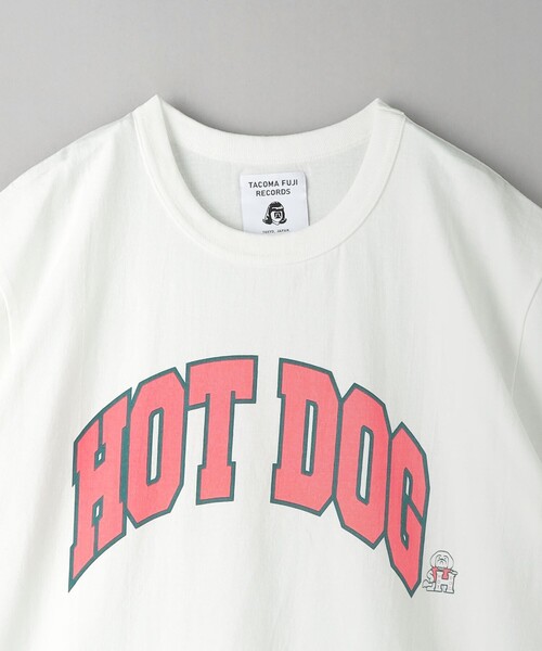 TACOMA FUJI RECORDS（タコマフジレコード）の「＜TACOMA FUJI RECORDS＞ HOT DOG COLLEGE LOGO/Tシャツ（Tシャツ/カットソー・メンズ・ホワイト・XL/L/M）」の3枚目の写真