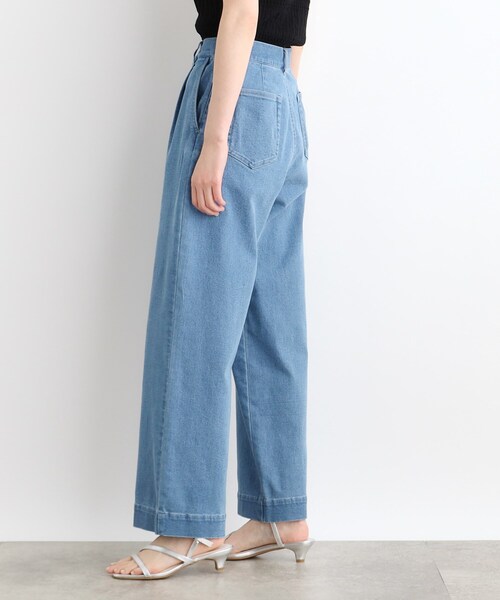 grove(グローブ)の「◆【洗える】タックワイドデニムパンツ(デニムパンツ・レディース・ブルー/ブルー系その他・01/02/03/04/05)」の13枚目の写真