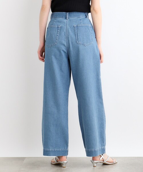 grove(グローブ)の「◆【洗える】タックワイドデニムパンツ(デニムパンツ・レディース・ブルー/ブルー系その他・01/02/03/04/05)」の14枚目の写真