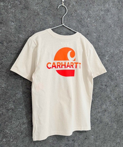 Carhartt（カーハート）の「Carhartt　カーハート　半袖　グラフィック　ポケット　Tシャツ（Tシャツ/カットソー・キッズ・ベージュ系/ブラック/ブルー・S/L/M/XL）」の3枚目の写真