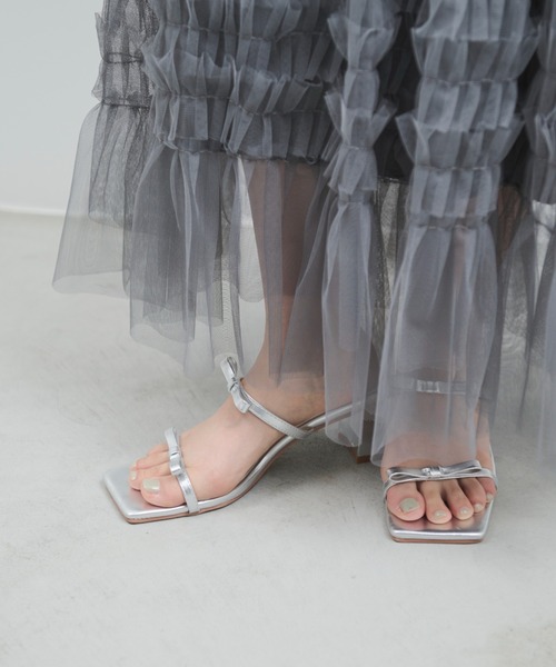 paravion(パラビオン)の「リボンミュールサンダル/S.M.Lサイズ展開あり(サンダル・レディース・ホワイト/イエロー/シルバー/ブルー・SMALL/MEDIUM/LARGE)」の21枚目の写真