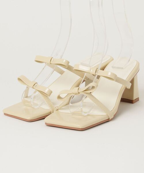 paravion(パラビオン)の「リボンミュールサンダル/S.M.Lサイズ展開あり(サンダル・レディース・ホワイト/イエロー/シルバー/ブルー・SMALL/MEDIUM/LARGE)」の9枚目の写真