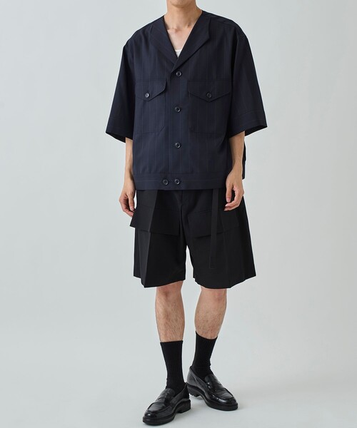 UJOH（ウジョー）の「STUDIOUS別注 Pocket Short PNT（その他パンツ・メンズ・グレー/ブラック・2/3）」の4枚目の写真