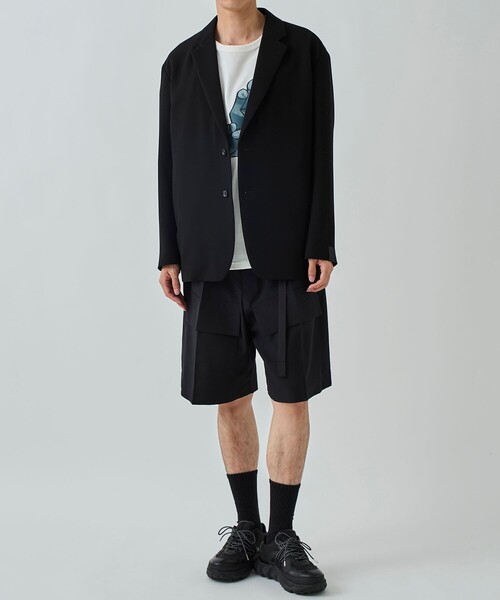 UJOH（ウジョー）の「STUDIOUS別注 Pocket Short PNT（その他パンツ・メンズ・グレー/ブラック・2/3）」の5枚目の写真
