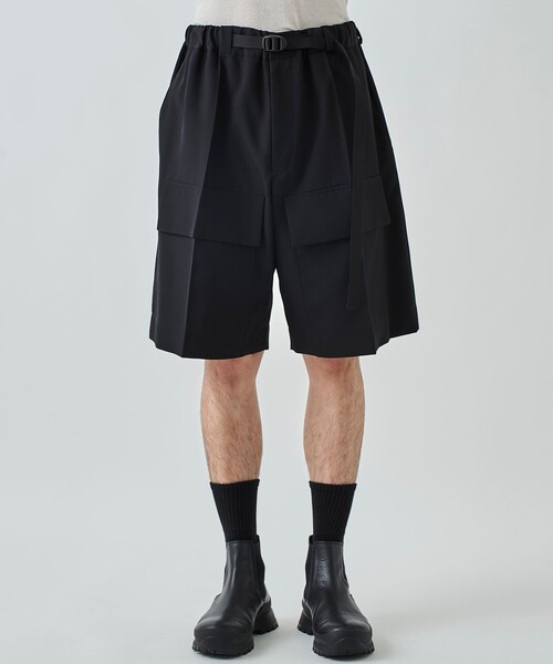 UJOH（ウジョー）の「STUDIOUS別注 Pocket Short PNT（その他パンツ・メンズ・グレー/ブラック・2/3）」の6枚目の写真