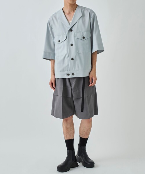 UJOH（ウジョー）の「STUDIOUS別注 Pocket Short PNT（その他パンツ・メンズ・グレー/ブラック・2/3）」の14枚目の写真