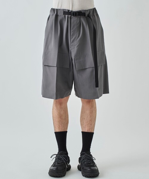 UJOH（ウジョー）の「STUDIOUS別注 Pocket Short PNT（その他パンツ・メンズ・グレー/ブラック・2/3）」の15枚目の写真
