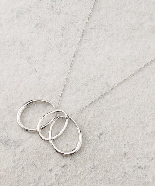 OPAQUE.CLIP(オペークドットクリップ)の「◆3リングネックレス(ネックレス・レディース・シルバー/ゴールド・00)」の2枚目の写真
