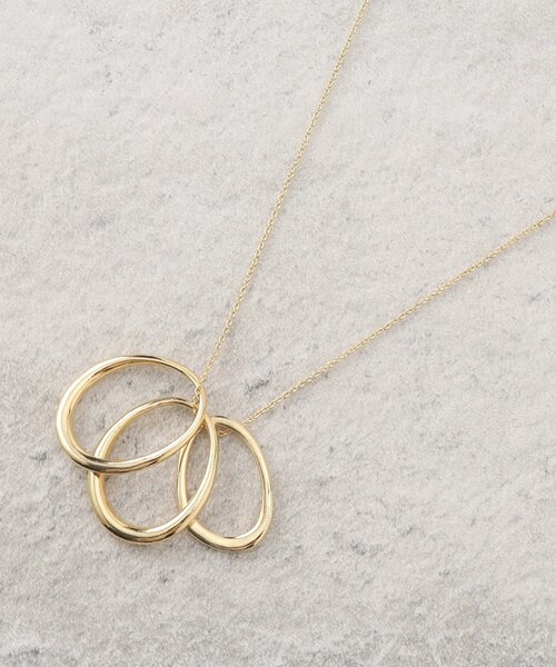 OPAQUE.CLIP(オペークドットクリップ)の「◆3リングネックレス(ネックレス・レディース・シルバー/ゴールド・00)」の3枚目の写真