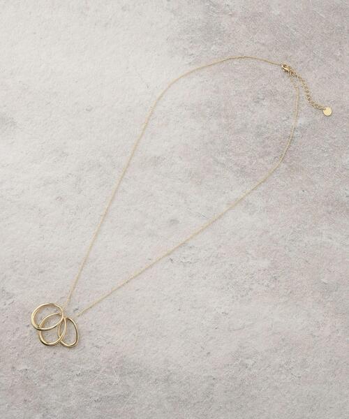 OPAQUE.CLIP(オペークドットクリップ)の「◆3リングネックレス(ネックレス・レディース・シルバー/ゴールド・00)」の4枚目の写真