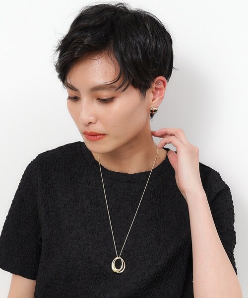 OPAQUE.CLIP(オペークドットクリップ)の「◆3リングネックレス(ネックレス・レディース・シルバー/ゴールド・00)」の8枚目の写真