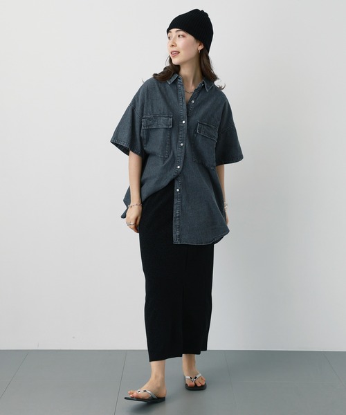 saloon（サルーン）の「SALOON(サルーン)/ラメカットタイトスカート【セットアップ可】（スカート・レディース・ブラック/その他5・FREE）」の12枚目の写真