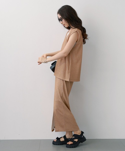 saloon（サルーン）の「SALOON(サルーン)/ラメカットタイトスカート【セットアップ可】（スカート・レディース・ブラック/その他5・FREE）」の19枚目の写真