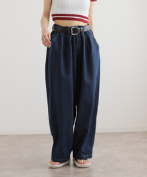 ANGLAN Rigid Indigo Denim Balloon PANTS ANG-003