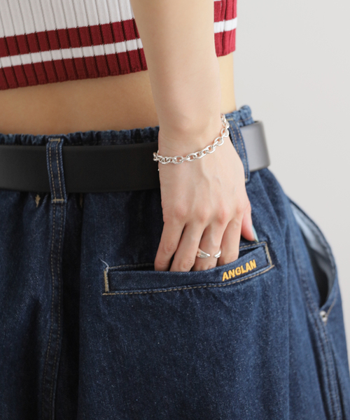ANGLAN(アングラン)の「ANGLAN Rigid Indigo Denim Balloon PANTS ANG-003(デニムパンツ・レディース・ネイビー・FREE)」の3枚目の写真