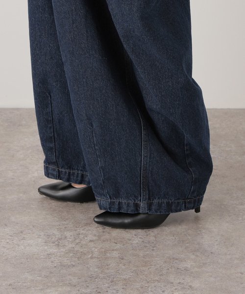 デニム・ジーパン Swing Balloon Fit Denim Indigo atelier SOMETHING/アトリエサムシング TLEB BALLOON DENIM