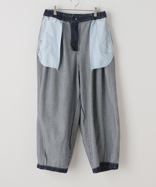 セール】ANGLAN Rigid Indigo Denim Balloon PANTS ANG-003