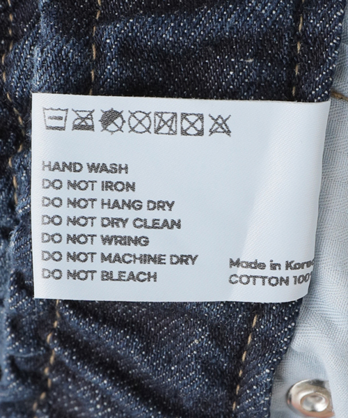 ANGLAN(アングラン)の「ANGLAN Rigid Indigo Denim Balloon PANTS ANG-003(デニムパンツ・レディース・ネイビー・FREE)」の22枚目の写真