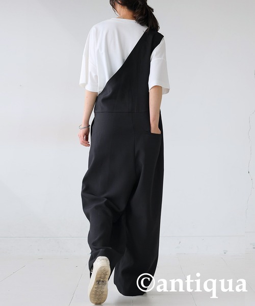 ワンショルダーサロペット（サロペット/オーバーオール）｜antiqua（アンティカ）