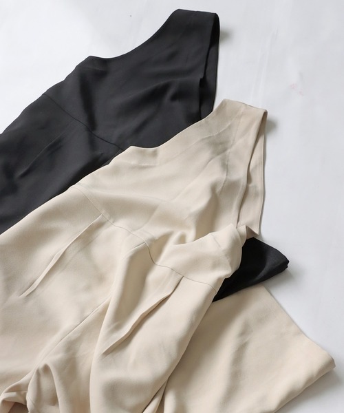 ワンショルダーサロペット（サロペット/オーバーオール）｜antiqua（アンティカ）