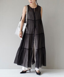 MIMIMEMETE（ミミメメット）の「2way シアーティアードワンピース（ワンピース）」