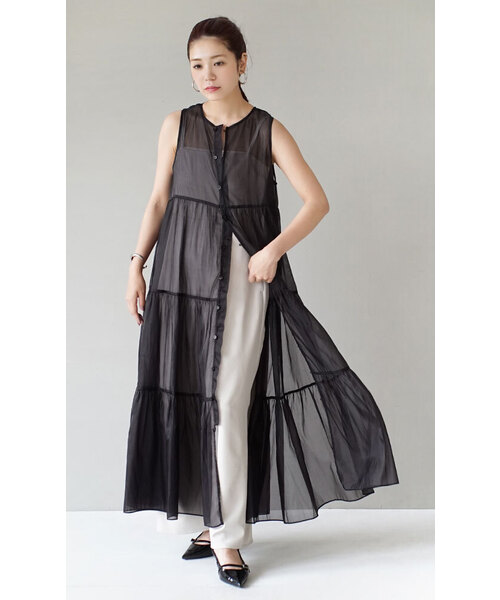 セール】2way シアーティアードワンピース（ワンピース）｜MIMIMEMETE