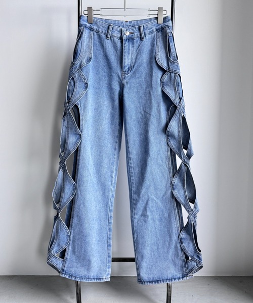 海外ラッパー着用　フェルトスケルトンパンツ USUKドリル y2k AMIRI 海外ラッパー着用 フェルトスケルトンパンツ US UKドリルy2k AMIRI