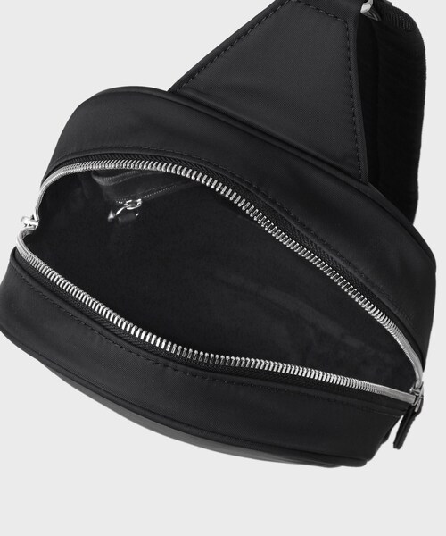 TAKEO KIKUCHI（タケオキクチ）の「◆【ヘビタン】レザーコンビナイロン ワンショルダーバッグ（ボディバッグ/ウエストポーチ・メンズ・ブラック/ダークブラウン・00）」の14枚目の写真