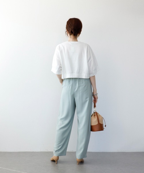 Jines（ジネス）の「バルーンタックパンツ（その他パンツ・レディース・ベージュ/ミント・38）」の5枚目の写真