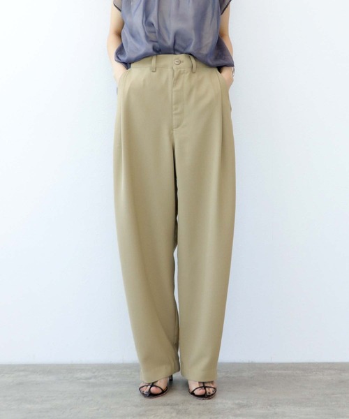 Jines（ジネス）の「バルーンタックパンツ（その他パンツ・レディース・ベージュ/ミント・38）」の10枚目の写真