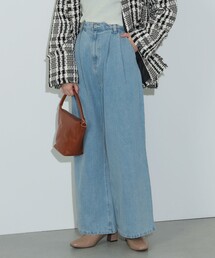 BEAMS HEART | タックワイド デニムパンツ（S～M）(デニムパンツ)