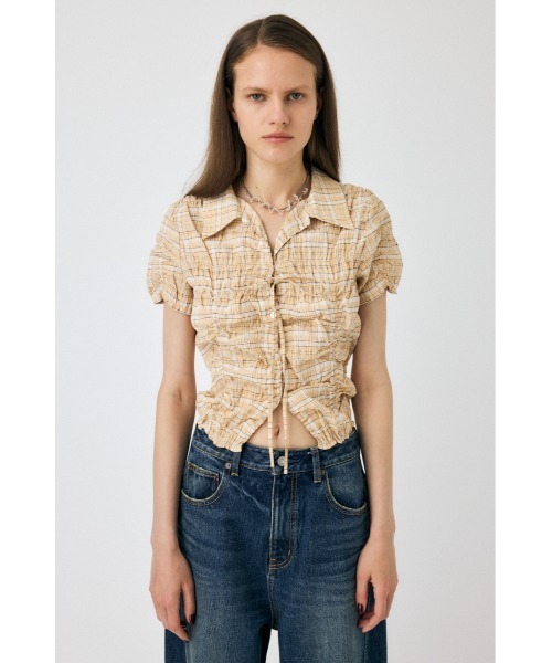 コリアグランドセール 2025 セール】SHIRRING RIBBON シャツ（シャツ/ブラウス）｜MOUSSY トップス