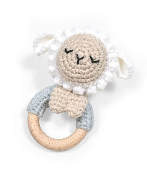SLAP SLIP BABY（スラップスリップベビー）の「ヒツジウサギ恐竜クマアニマルモチーフ歯がためベビー（その他ベビー用品・キッズ・ベージュ/ホワイト/グリーン/ピンク・FREE）」の2枚目の写真
