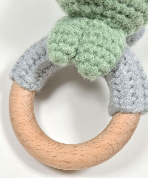 SLAP SLIP BABY（スラップスリップベビー）の「ヒツジウサギ恐竜クマアニマルモチーフ歯がためベビー（その他ベビー用品・キッズ・ベージュ/ホワイト/グリーン/ピンク・FREE）」の9枚目の写真