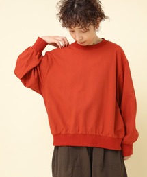 RNA-N | B2851 リネンレーヨンリブコンビスウェット風プルオーバー(Tシャツ/カットソー)