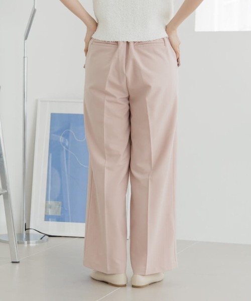 flower(フラワー)の「スモーキータックパンツ(その他パンツ・レディース・ベージュ/ピンク・FREE/S)」の8枚目の写真