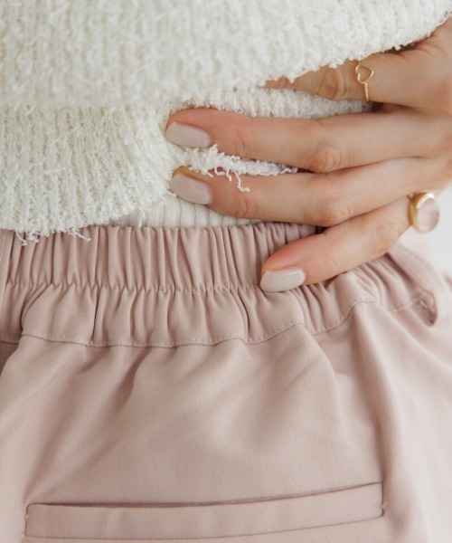 flower(フラワー)の「スモーキータックパンツ(その他パンツ・レディース・ベージュ/ピンク・FREE/S)」の3枚目の写真