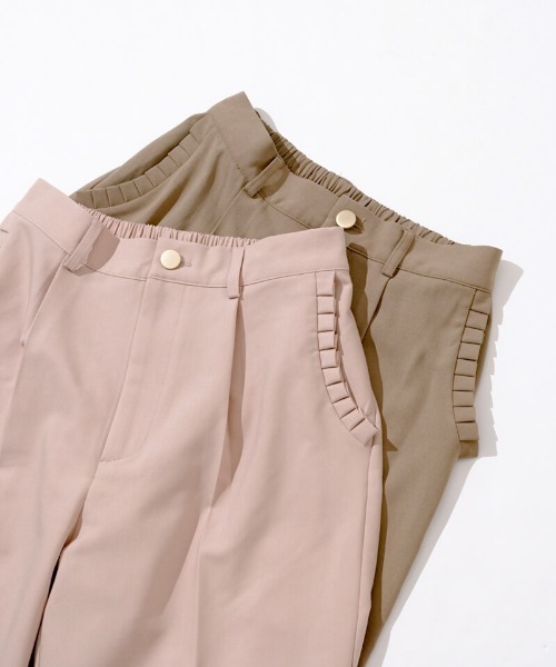 flower(フラワー)の「スモーキータックパンツ(その他パンツ・レディース・ベージュ/ピンク・FREE/S)」の15枚目の写真