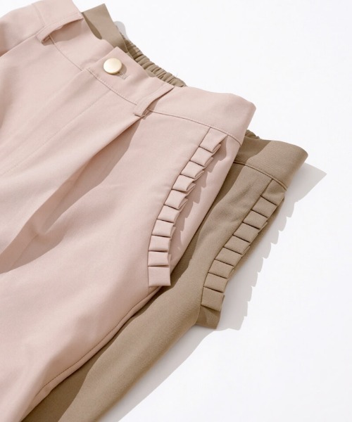 flower(フラワー)の「スモーキータックパンツ(その他パンツ・レディース・ベージュ/ピンク・FREE/S)」の14枚目の写真