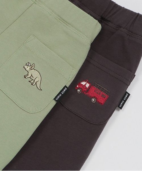 petit main（プティマイン）の「【プティプラ】BOYSカットショーパン（スウェットパンツ・キッズ・グリーン/ネイビー/チャコール・80ｃｍ/90cm/100cm/110cm/120cm/130cm）」の10枚目の写真