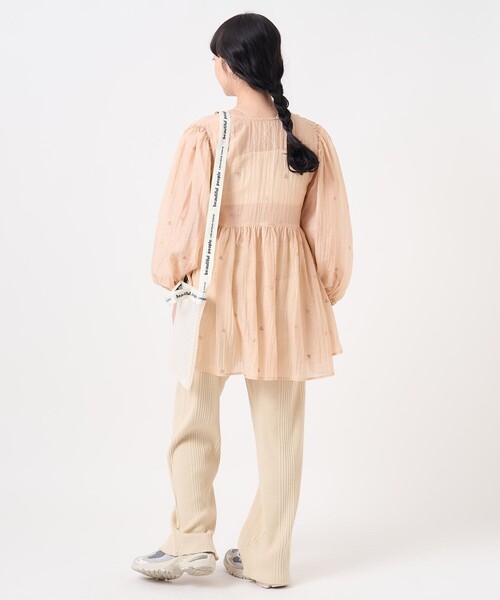 FREAK'S STORE（フリークスストア）の「ワッシャーハート刺繍 カシュクールチュニック / ミニワンピース（ワンピース・レディース・ピンク/ブラック/オフホワイト・ﾌﾘ-）」の22枚目の写真