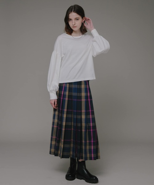 URBAN RESEARCH Sonny Label(アーバンリサーチサニーレーベル)の「『WEB限定』USAコットン袖ボリュームロングTシャツ(Tシャツ/カットソー・レディース・オフホワイト/ブラック/グレー系その他/ブルー系その他・FREE)」の11枚目の写真