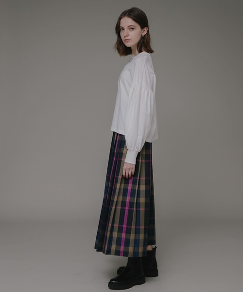 URBAN RESEARCH Sonny Label(アーバンリサーチサニーレーベル)の「『WEB限定』USAコットン袖ボリュームロングTシャツ(Tシャツ/カットソー・レディース・オフホワイト/ブラック/グレー系その他/ブルー系その他・FREE)」の13枚目の写真