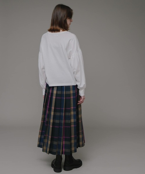 URBAN RESEARCH Sonny Label(アーバンリサーチサニーレーベル)の「『WEB限定』USAコットン袖ボリュームロングTシャツ(Tシャツ/カットソー・レディース・オフホワイト/ブラック/グレー系その他/ブルー系その他・FREE)」の14枚目の写真