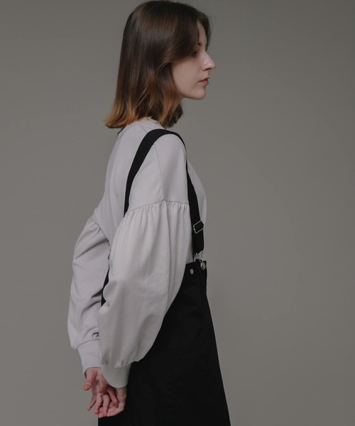 URBAN RESEARCH Sonny Label(アーバンリサーチサニーレーベル)の「『WEB限定』USAコットン袖ボリュームロングTシャツ(Tシャツ/カットソー・レディース・オフホワイト/ブラック/グレー系その他/ブルー系その他・FREE)」の18枚目の写真