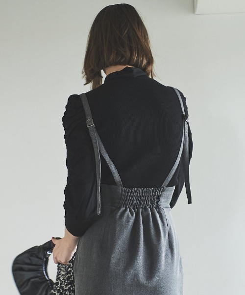 【セール】袖ギャザーボウタイ付きニットプルオーバー（ニット/セーター）｜And Couture（アンドクチュール） pattayablatt.com