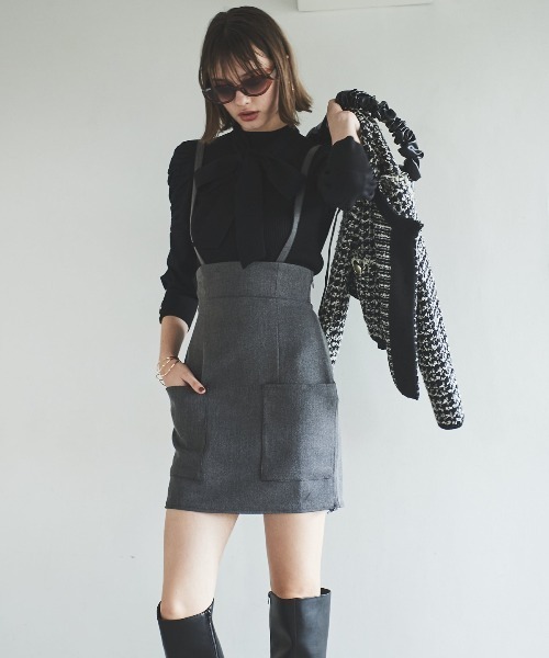 【セール】袖ギャザーボウタイ付きニットプルオーバー（ニット/セーター）｜And Couture（アンドクチュール） pattayablatt.com