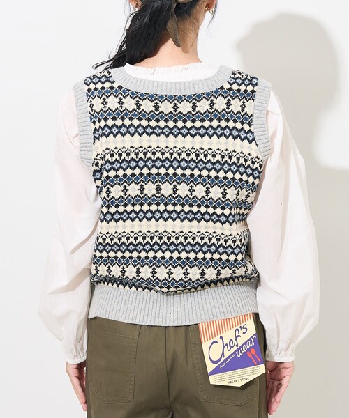 【新品未使用タグ付き】MACHATT ノルディックニットベスト MACHATT マチャット ノルディック柄 ニットベスト - メルカリ