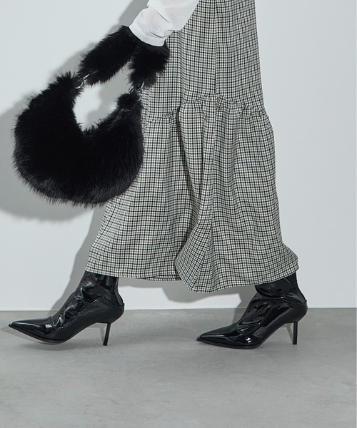 セール】ポインテッドトゥエナメルブーツ（ブーツ）｜THE YOn（ザヨン